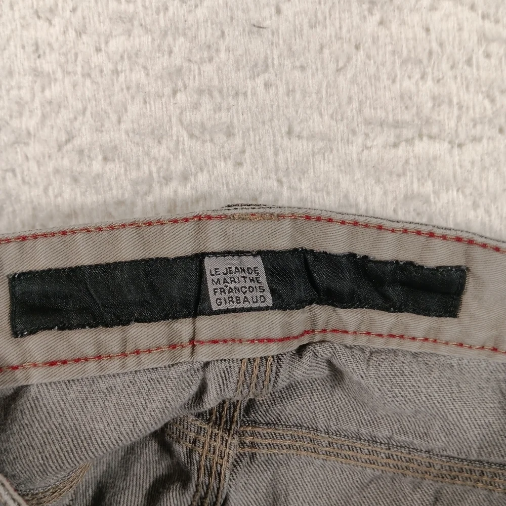 Vintage Marithe Francois Girbaud Shorts Mens 38 (36) Gray Baggy Distressed